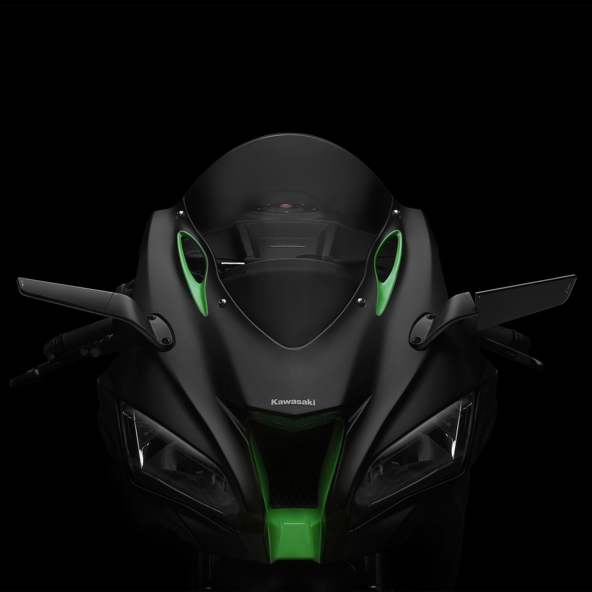 Rizoma Kawasaki ZX-10R 16- Stealth 鋁合金後視鏡(黑色) - 默特國際